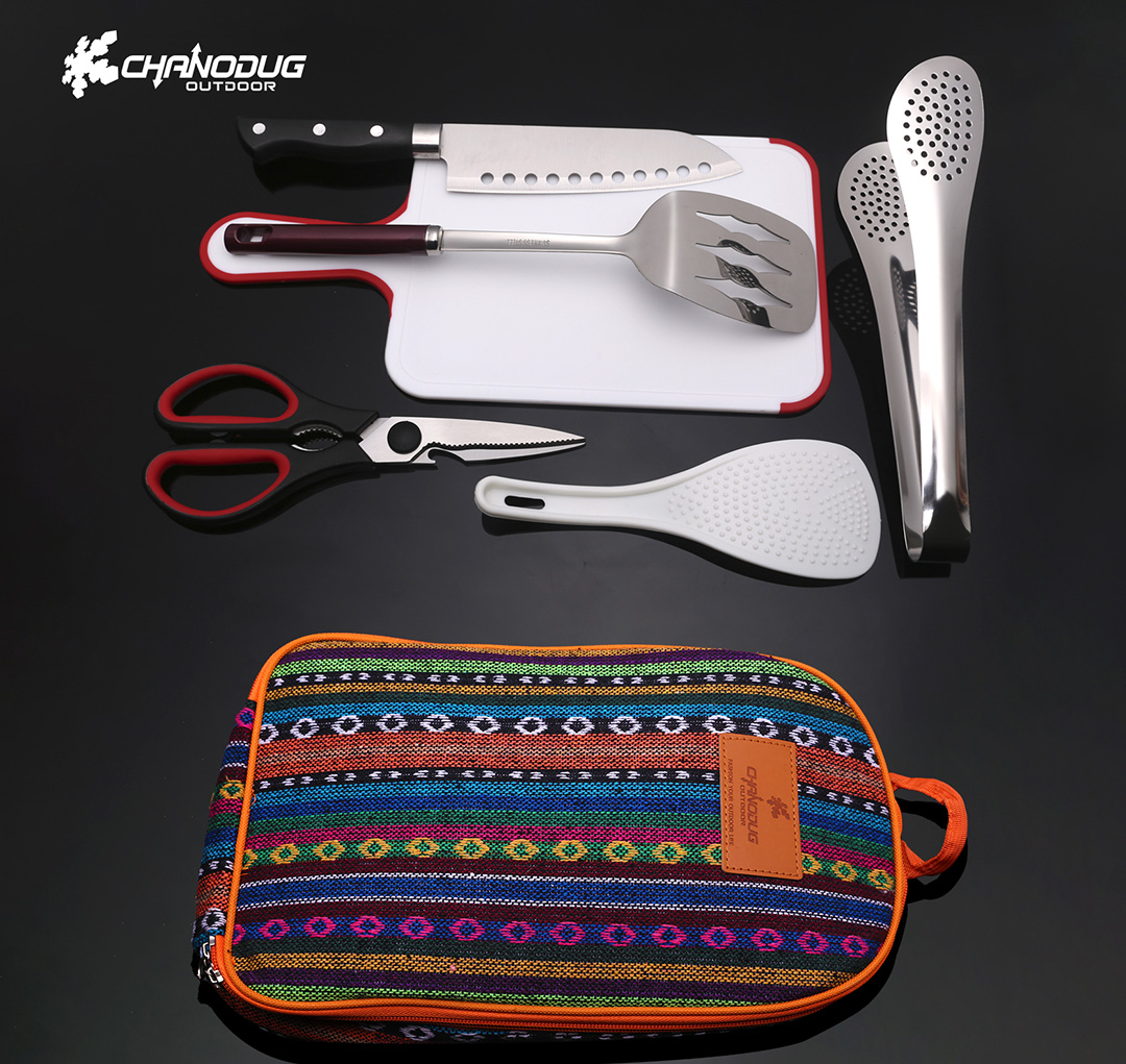 リトラクタブルグリルツール＆FX-8274調理器具7点セット